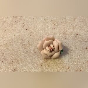 Elegant Cream Rose Brooch